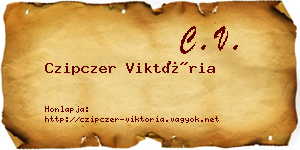 Czipczer Viktória névjegykártya